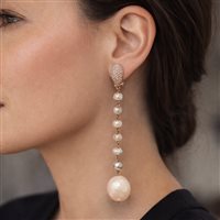 Earrings Woman in Silver Perla CRISOR005